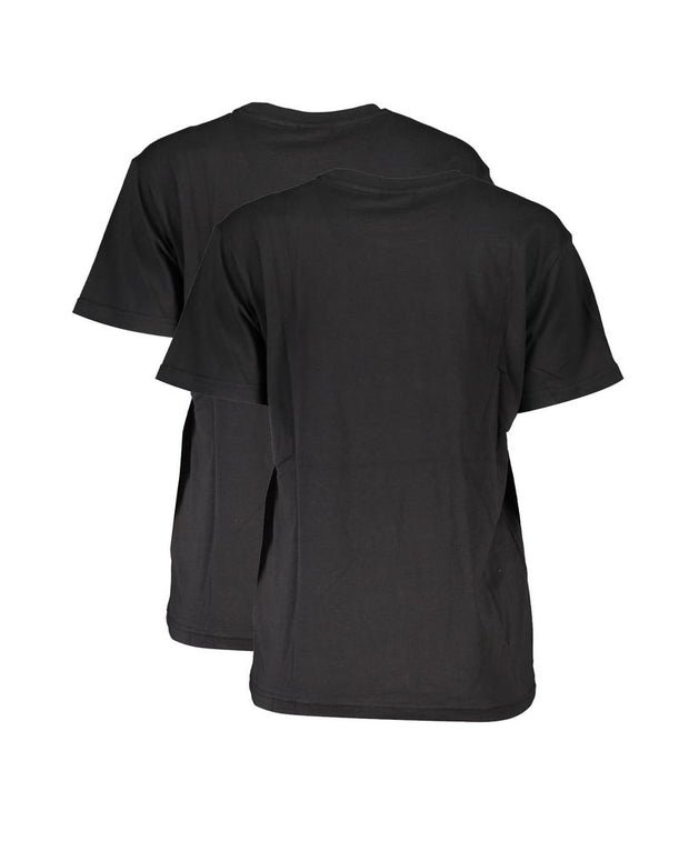 Black Cotton Women T-Shirt