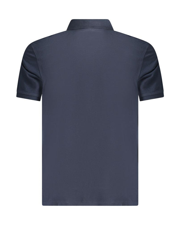 Blue Cotton Polo Shirt