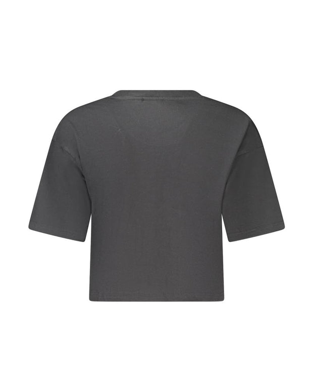 Black Cotton Women's T-Shirt