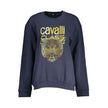 Blue Cotton Women Sweater