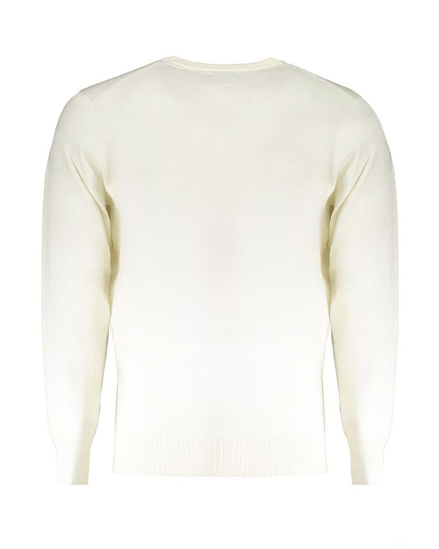 White Wool Mens Sweater