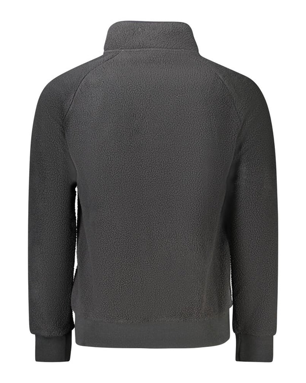 Black Polyester Men Jacket