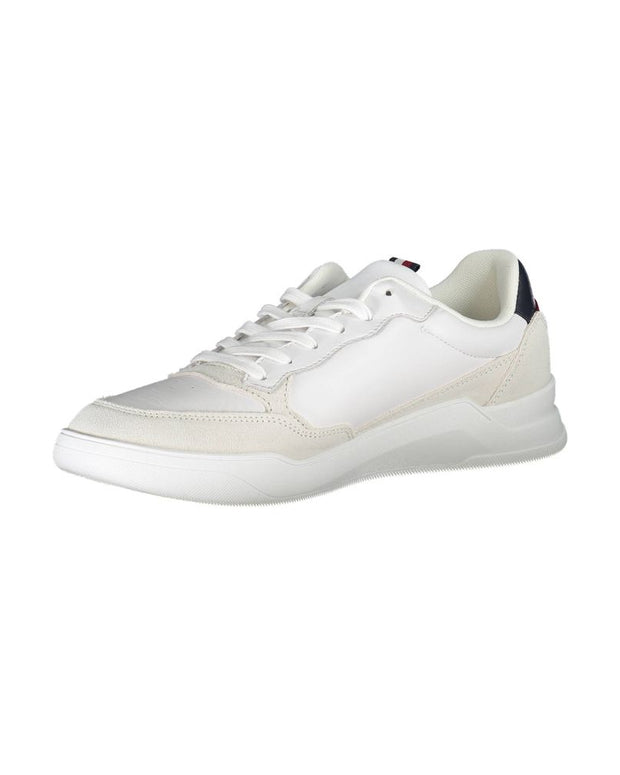 White Polyester Men Sneaker