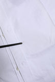 White Cotton GOLD Long Sleeves Formal Shirt