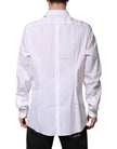 White Cotton GOLD Long Sleeves Formal Shirt