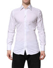 White Cotton GOLD Long Sleeves Formal Shirt