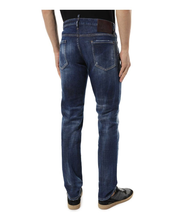 Blue Cotton Jeans & Pant
