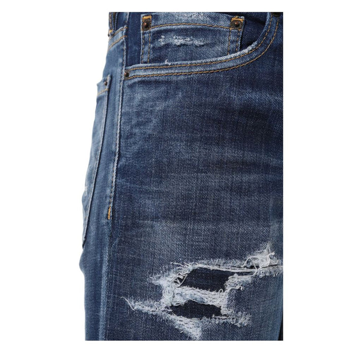 Blue Cotton Jeans & Pant