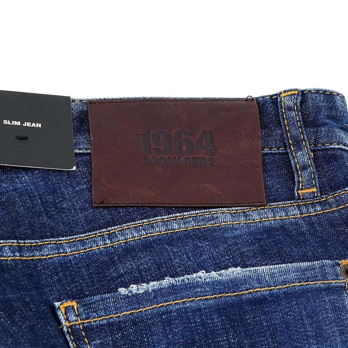 Blue Cotton Jeans & Pant