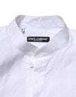 White Cotton Slim Long Sleeves Formal Shirt