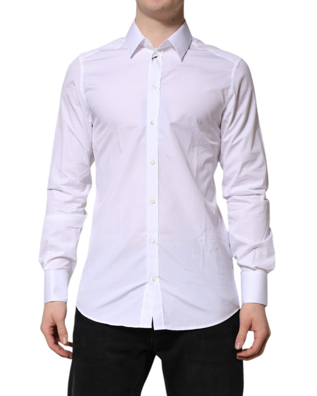 White GOLD Long Sleeves Dress Formal Shirt