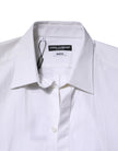 White MARTINI Long Sleeve Dress Formal Shirt