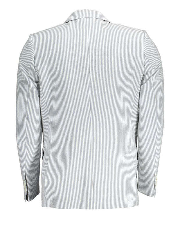 White Cotton Men Jacket