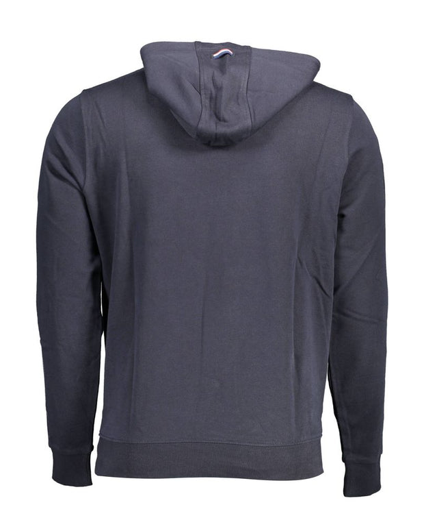 Blue Cotton Men Sweater