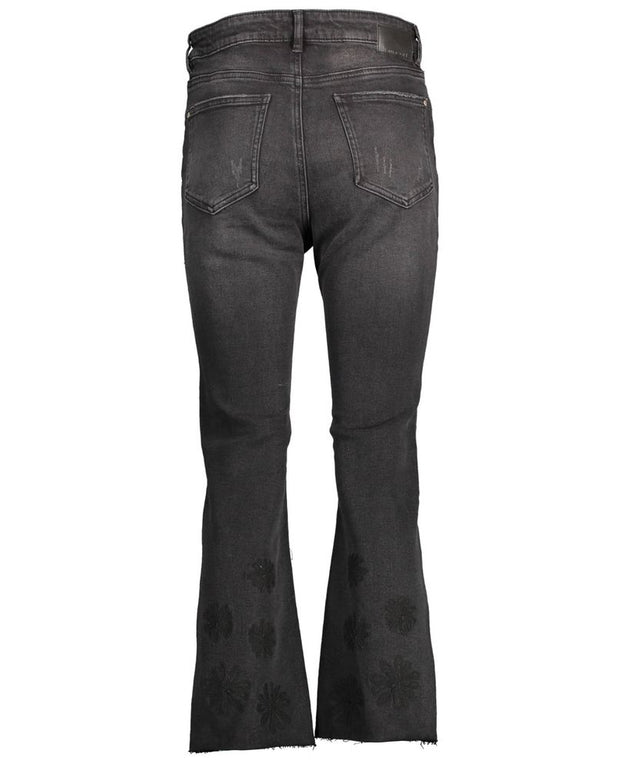 Black Cotton Women Jeans