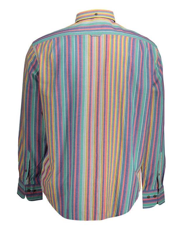 Blue Cotton Men Shirt