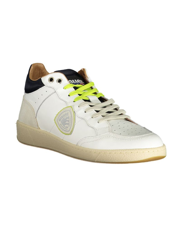 White Leather Men Sneaker