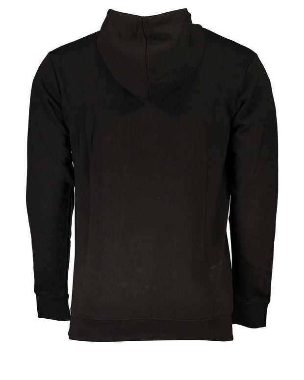 Black Cotton Men Sweater