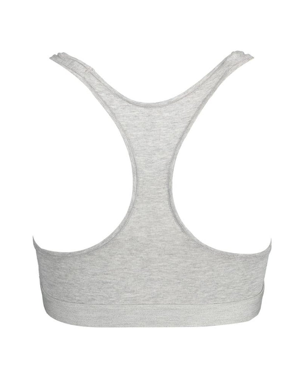Gray Cotton Women Sports Bra