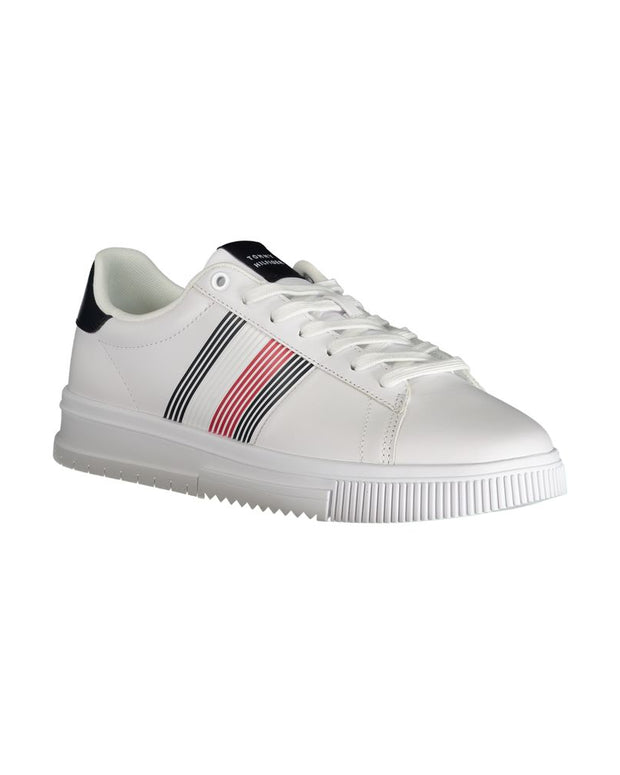 White Polyester Sneaker