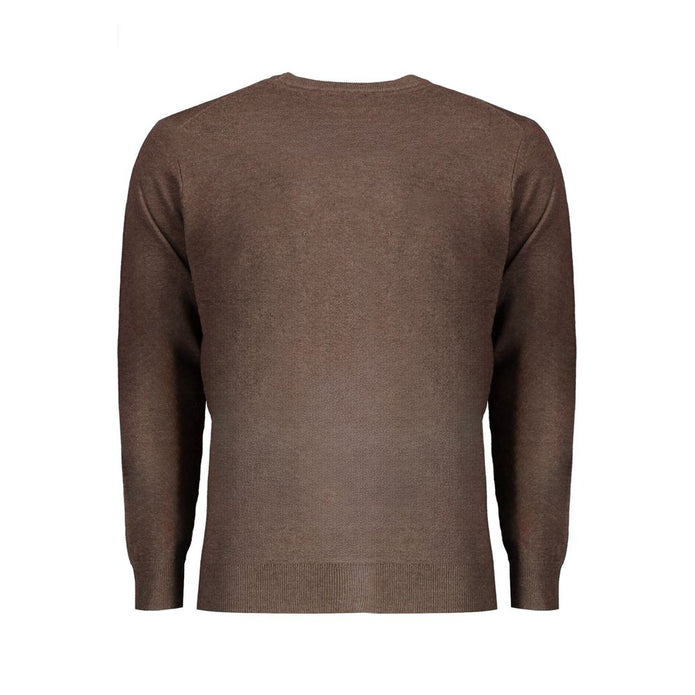 Brown Wool Men Sweater