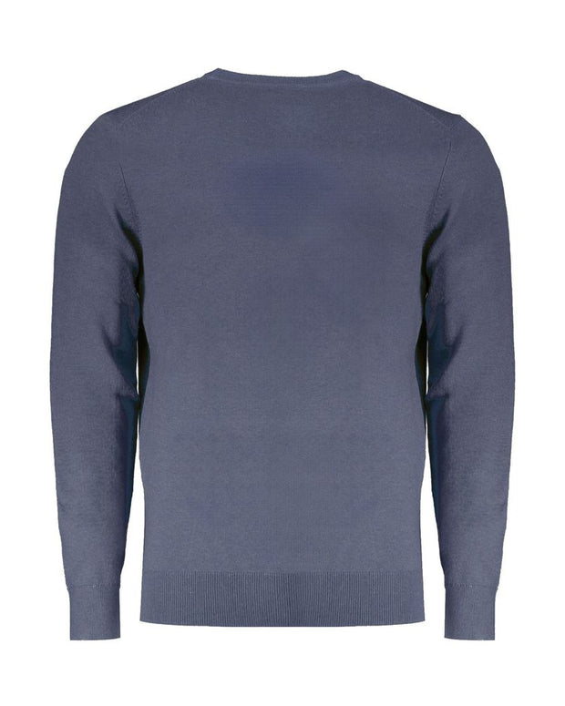 Blue Wool Men Sweater