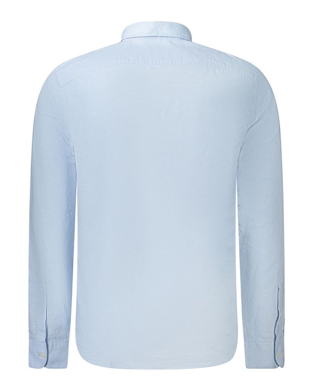 Light Blue Cotton Men Shirt