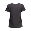 Black Cotton Women T-Shirt