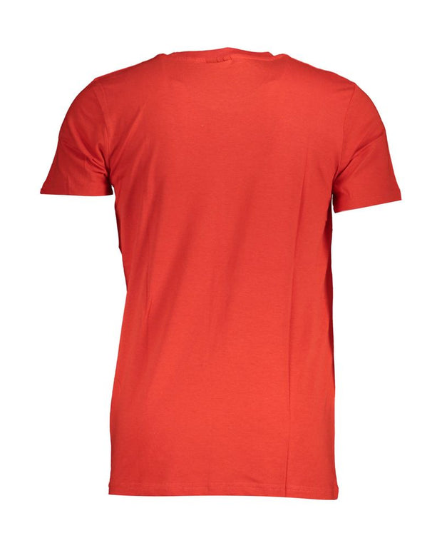 Red Cotton Men T-Shirt