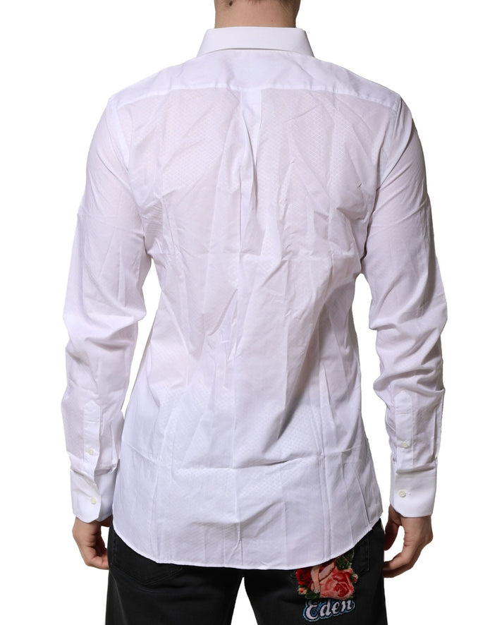 White MARTINI Long Sleeve Dress Formal Shirt