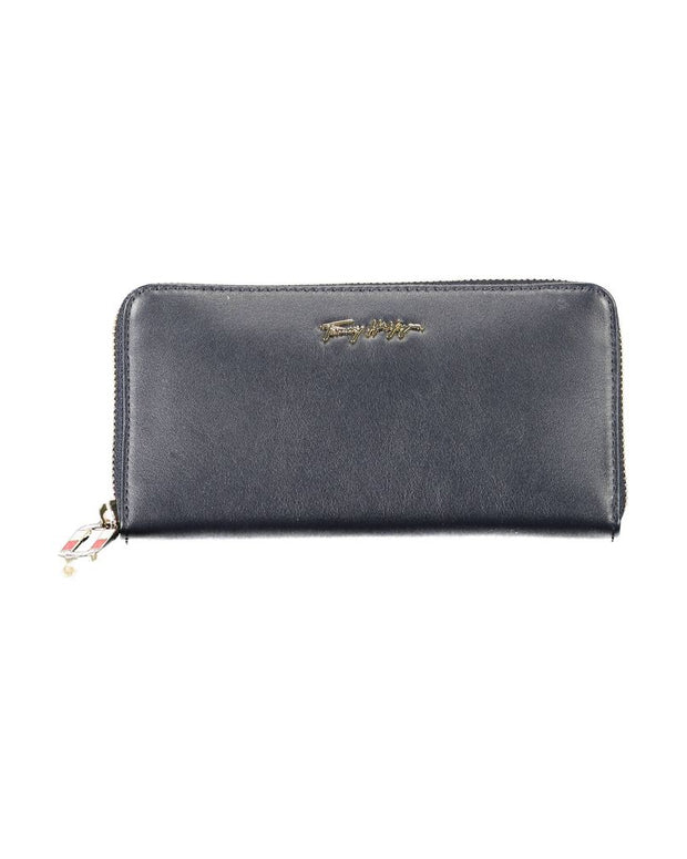 Blue Leather Women Wallet
