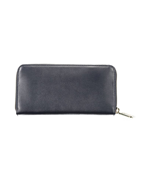 Blue Leather Women Wallet
