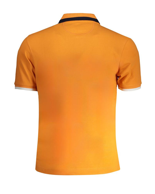 Orange Cotton Polo Shirt