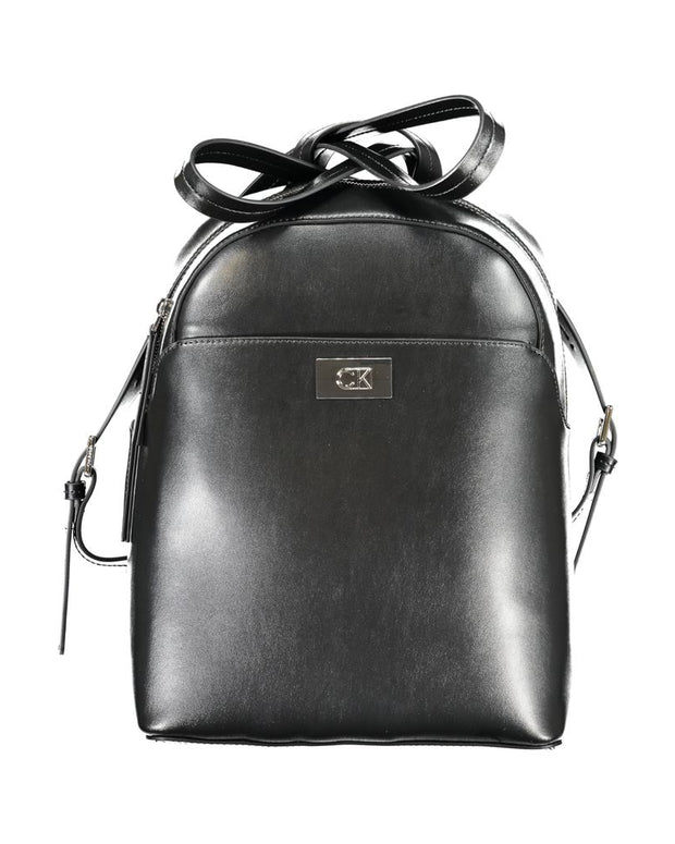Black Polyester Backpack