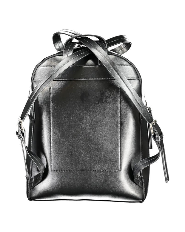 Black Polyester Backpack