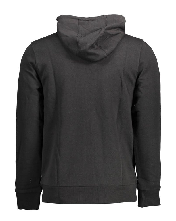 Black Cotton Men Sweater