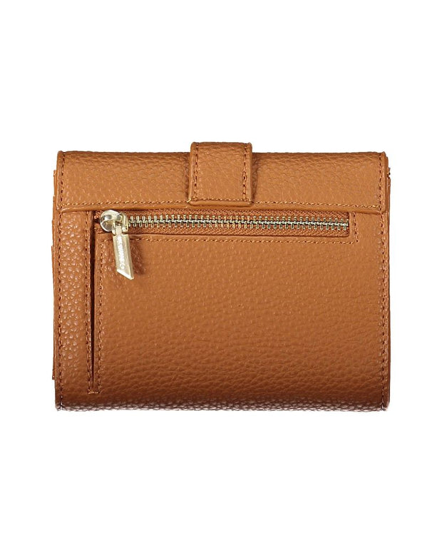Brown Polyester Women Wallet