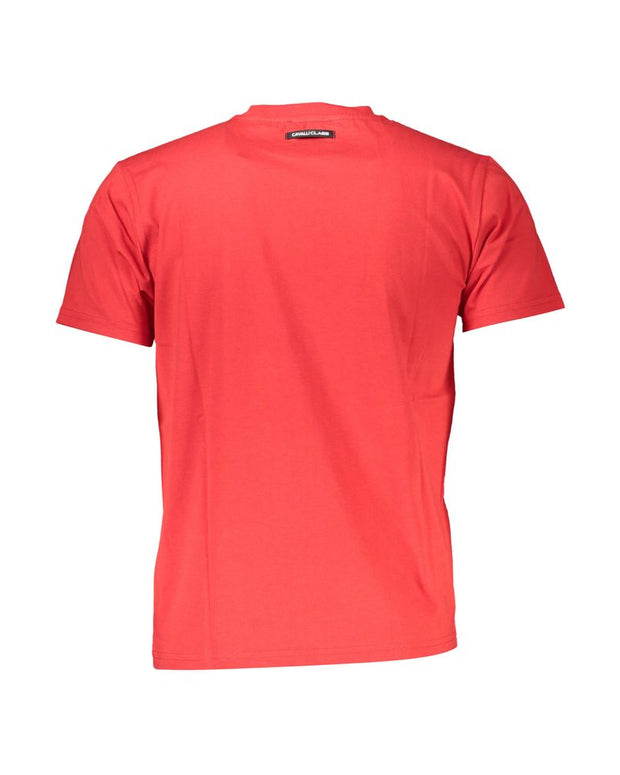 Red Cotton Men T-Shirt