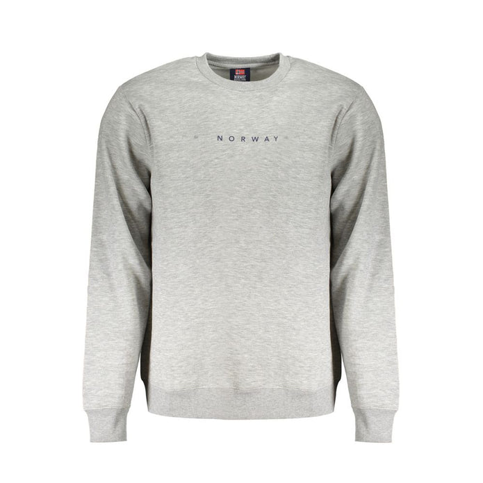 Gray Cotton Men's Sweater