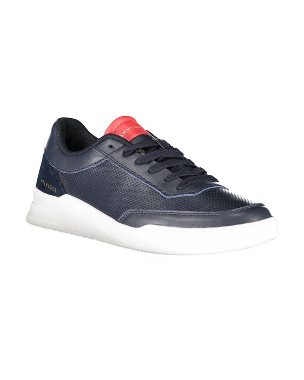 Blue Polyester Sneaker
