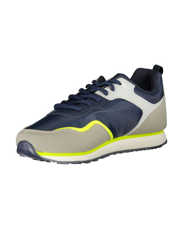 Blue Polyester Sneaker