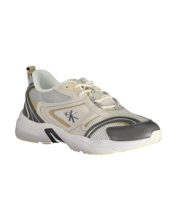 Beige Polyester Sneaker