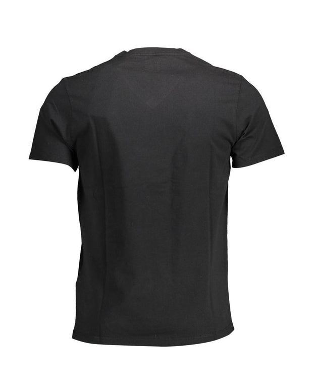 Black Cotton Men T-Shirt
