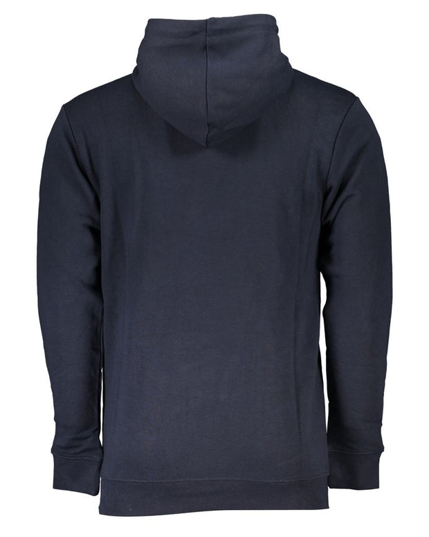 Blue Cotton Men Sweater