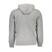 Brown Cotton Men Sweater Hoodie
