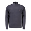 Blue Polyamide Men Sweater