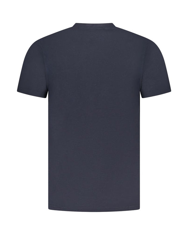Blue Cotton Men T-Shirt