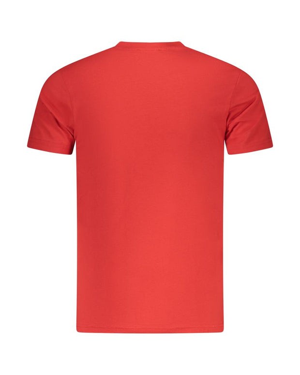 Red Cotton Men T-Shirt