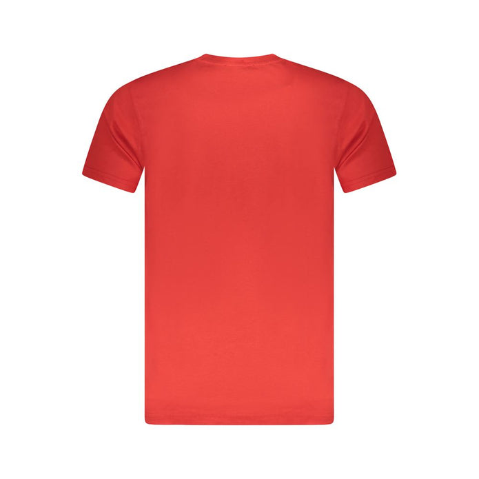 Red Cotton Men T-Shirt