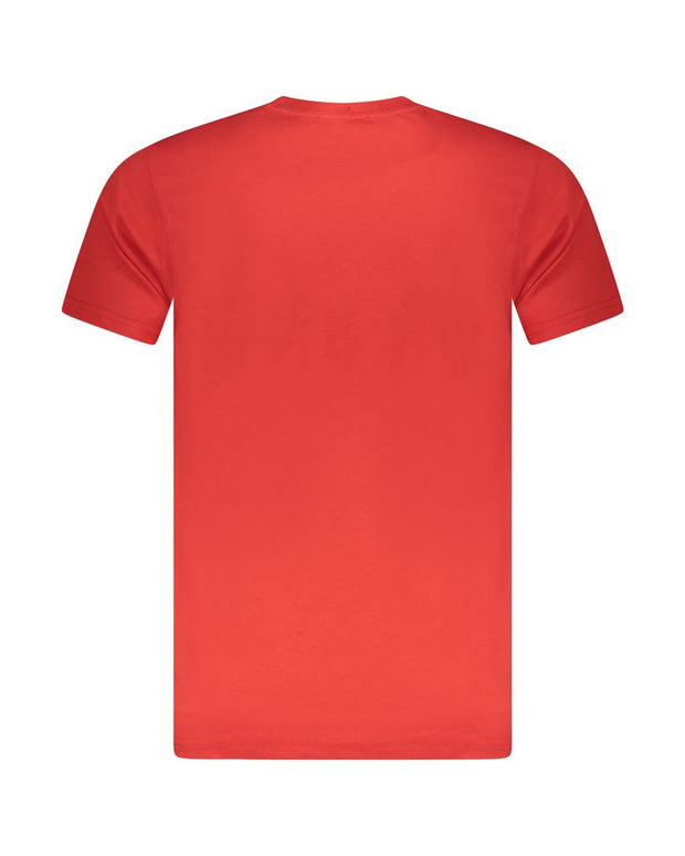 Red Cotton Men T-Shirt